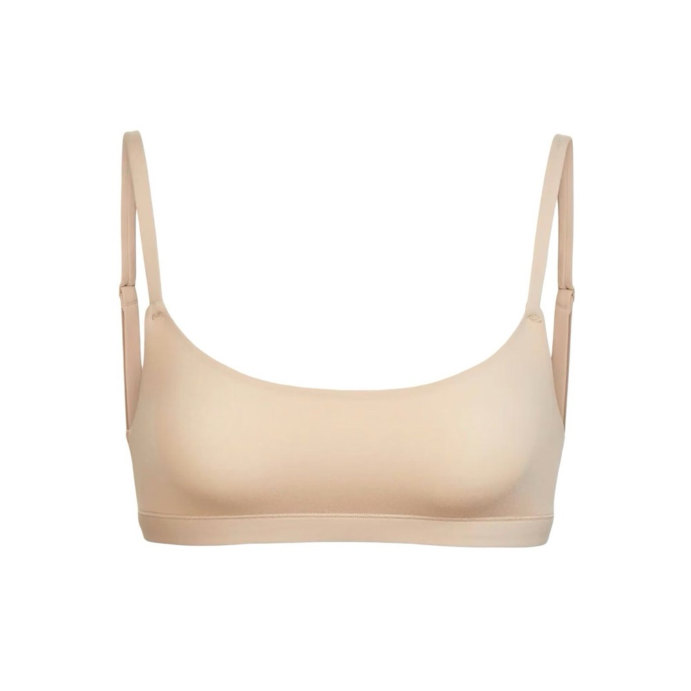 Skims Fits Everybody Scoop Bralette Clay Beige BR-SCP-9182 Size S NWT - Picture 1 of 5
